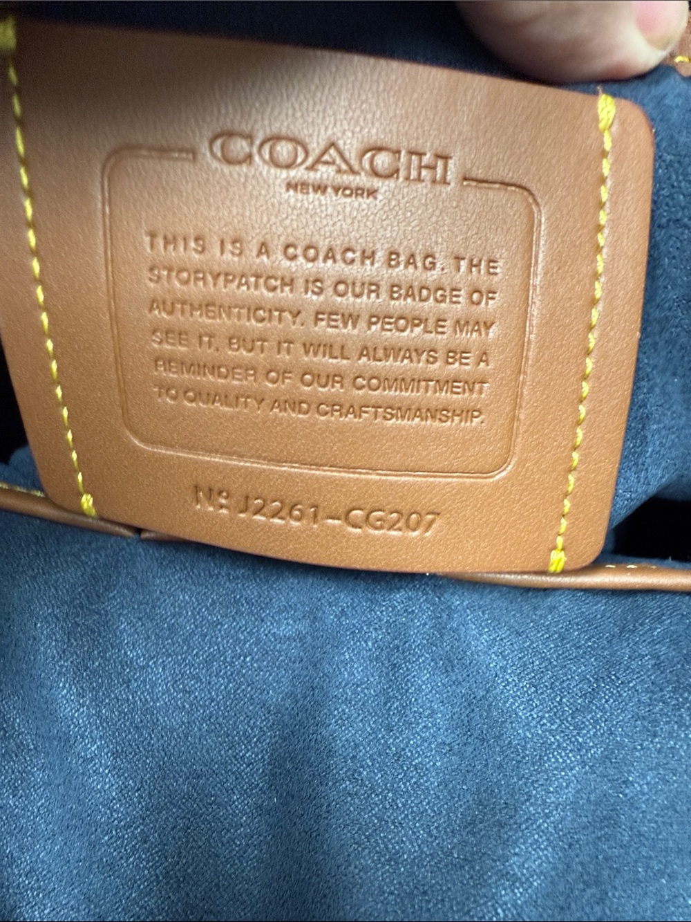 Coach Frankie Black Leather Trim Green and Navy Plaid Backpack - Picture 12 of 14